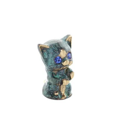Owl or Glaucus: the sacred bird, symbol of wisdom, prudence, pair 4.5x3.5cm Full body statue Bronze decoration Bronze 5 - grifon