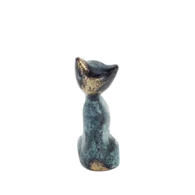 Små katter 7x2cm Helkroppsstaty Brons dekorativ, Miniatyr Brons 3 - grifon.se 