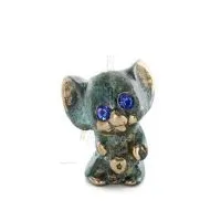 Mus 4x3 cm helkroppsstaty Brons prydnad, miniatyr Brons 1 - grifon.se 