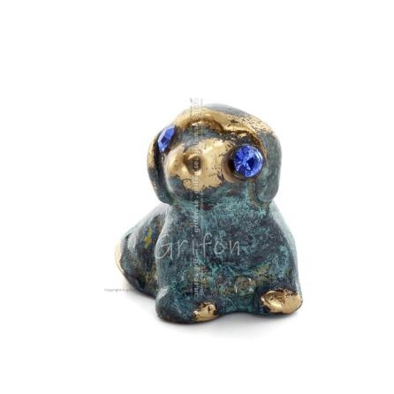 Dog 4x4cm Full body statue Bronze decoration, Miniature Bronze 1 - grifon.se