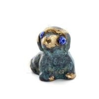 Dog 4x4cm Full body statue Bronze decoration, Miniature Bronze 1 - grifon.se 