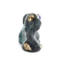 Hund 4x4cm Helkroppsstaty Bronsdekoration, miniatyr Brons 3 - grifon.se 