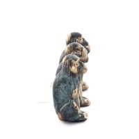 Monkeys Large 9x5cm Full Body Statue Bronze Ornament, Miniature Bronze 4 - grifon.se 
