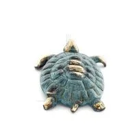 Tortoise: symbolizes strength, courage, protection, wisdom, patience 9x6cm Full Body Statue Bronze Ornament, Miniature Bronze 2 