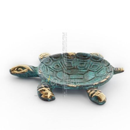 Ashtray Turtle, Ashtray 10x7cm Full Body Statue Bronze Ornament Bronze 1 - grifon.se