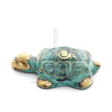 Tortoise: symbolizes strength, courage, protection, wisdom, patience 5x3cm Full Body Statue Bronze Ornament Bronze 1 - grifon.se