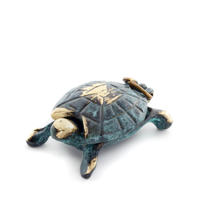 SkÃ¶ldpadda 5x3 cm smyckeskrin, smyckeskrin, boxliknande vÃ¤ska fÃ¶r fÃ¶rvaring 5x3 cm helkroppsstaty bronsdekoration, miniatyr Bron