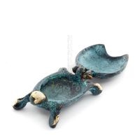 SkÃ¶ldpadda 5x3 cm smyckeskrin, smyckeskrin, boxliknande vÃ¤ska fÃ¶r fÃ¶rvaring 5x3 cm helkroppsstaty bronsdekoration, miniatyr Bron