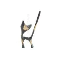 Tunn svans katt 8x5 cm helkroppsstaty Bronsprydnad, miniatyr Brons 3 - grifon.se 