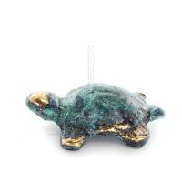 Tortoise: symbolizes strength, courage, protection, wisdom, patience 3x2cm Full Body Statue Bronze Ornament, Miniature Bronze 1 