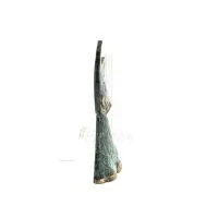 Katt Platt höger 11 cm helkroppsstaty Bronsprydnad, miniatyr Brons 4 - grifon.se 