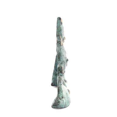 Fluga par katt 7,5 cm helkroppsstaty Brons prydnad, miniatyr Brons 4 - grifon.se 