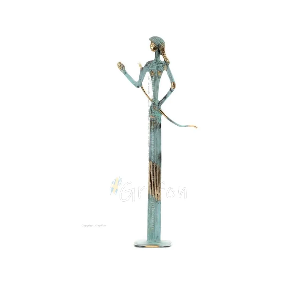 Artemis: Jaktens gudinna, månen, beskyddare av små barn och djur 36x14cm staty Bronsdekoration Brons 1 - grifon.se 