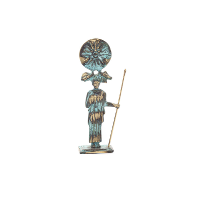 Warrior with a spear and the emblem of Vergina 20x8cm Full length statue Bronze decorative Bronze 6 - grifon.se 