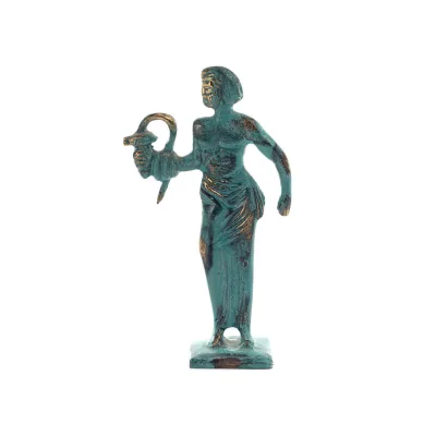 Asclepius: Medicinens gud, 15 cm helkroppsstaty Brons Ornament, antikens Grekland Brons 1 - grifon.se 