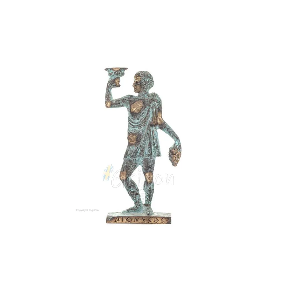 Dionysus: The god of wine and revelry. 23x8cm Full body statue Bronze decoration, ancient Greece Bronze 1 - grifon.se 