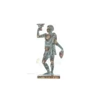 Dionysos: Vinets och festens gud. 23x8cm Helkroppsstaty Bronsdekoration, antikens Grekland Brons 1 - grifon.se 