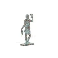 Dionysos: Vinets och festens gud. 23x8cm Helkroppsstaty Bronsdekoration, antikens Grekland Brons 3 - grifon.se 