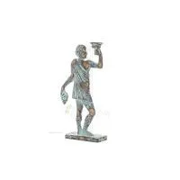 Dionysos: Vinets och festens gud. 23x8cm Helkroppsstaty Bronsdekoration, antikens Grekland Brons 4 - grifon.se 