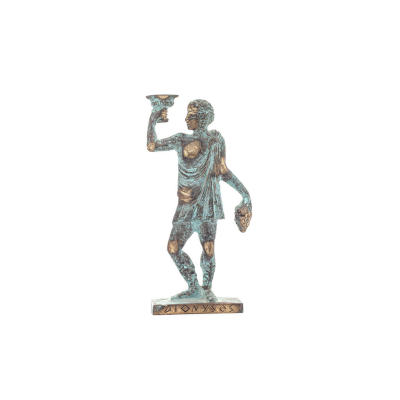 Dionysus: The god of wine and revelry. 23x8cm Full body statue Bronze decoration, ancient Greece Bronze 6 - grifon.se 
