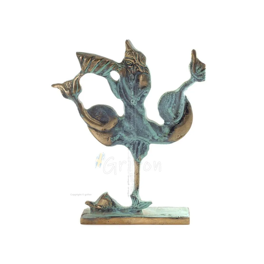 Triton or Triton: deity of the sea, Son of Poseidon 15x12cm Full length statue Bronze decorative Bronze 1 - grifon.se 