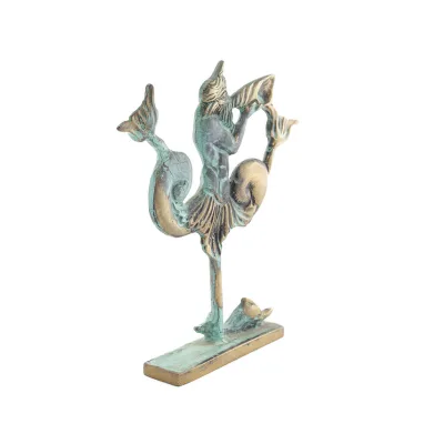 Triton eller Triton: havets gud, Poseidons son 15x12cm Fullängdsstaty Brons dekorativ Brons 3 - grifon.se 