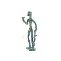 Hippokrates: Den moderna medicinens fader, 13x6 cm helkroppsstaty bronsprydnad, antikens Grekland Brons 2 - grifon.se 