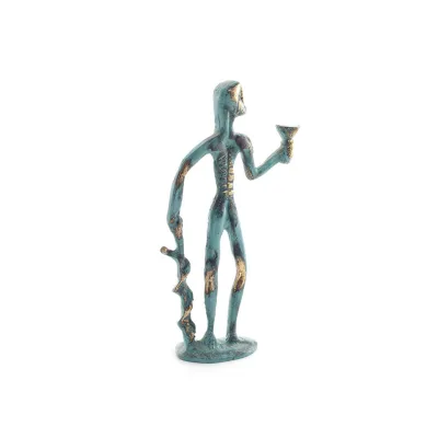 Hippocrates: The Father of Modern Medicine, 13x6cm Full Body Statue Bronze Ornament, Ancient Greece Bronze 4 - grifon.se 