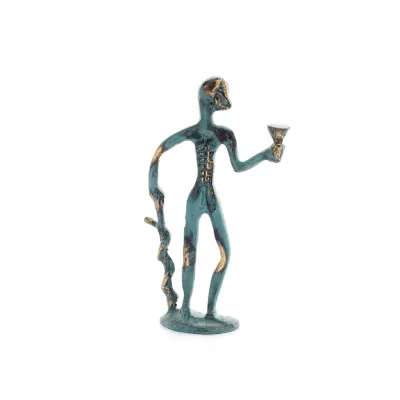 Hippocrates: The Father of Modern Medicine, 13x6cm Full Body Statue Bronze Ornament, Ancient Greece Bronze 5 - grifon.se 