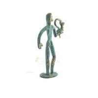 Asclepius: The God of Medicine, 13cm Full Body Statue Bronze Ornament, Ancient Greece Bronze 4 - grifon.se 