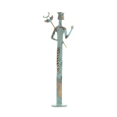 Hermes: Gudarnas budbärare, 37x13 cm staty i brons, antikens Grekland Brons 3 - grifon.se 