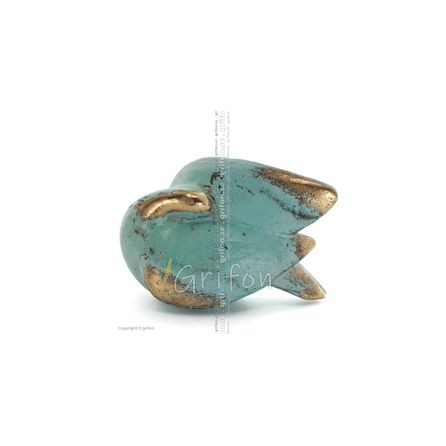 Πουλάκι μινιατούρα 4χ8εκ Ολόσωμο άγαλμα Μπρούτζινο διακοσμητικό Μοντέρνο Μπρούτζινα 1 - grifon.se 