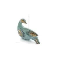 Miniatyrfågel 6x8cm helkroppsstaty Brons Dekorativ Modern Brons 5 - grifon.se 