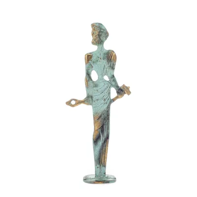 Hephaestus: God of Fire, Metallurgy, Heaven and Earth 20x8cm helkroppsstaty bronsprydnad, antikens Grekland Brons 6 - grifon.se 
