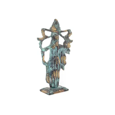 Mykensk statyett 22x13cm Helkroppsstaty Bronsdekoration Brons 3 - grifon.se 