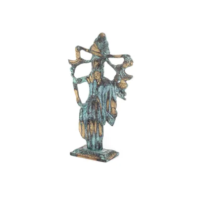 Mykensk statyett 22x13cm Helkroppsstaty Bronsdekoration Brons 4 - grifon.se 