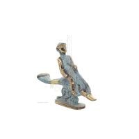 Delfinbarn: symbol fÃ¶r frihet, glÃ¤dje, styrka, harmoni 8x10cm Bronsdekoration Brons 2 - grifon.se 