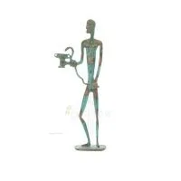 Asclepius: Medicinens gud, 35 cm helkroppsstaty Brons Ornament, antikens Grekland Brons 1 - grifon.se 