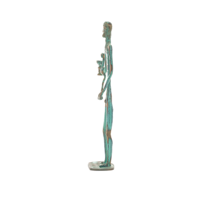 Asclepius: The God of Medicine, 35cm Full Body Statue Bronze Ornament, Ancient Greece Bronze 2 - grifon.se 