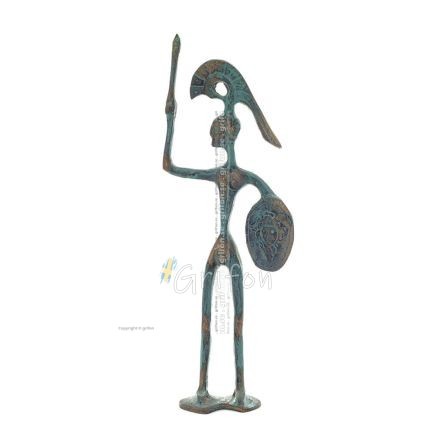 Achilles: The Invulnerable Warrior and King of the Myrmidons 24 cm helkroppsstaty Brons Ornament, antikens Grekland Brons 1 - gr