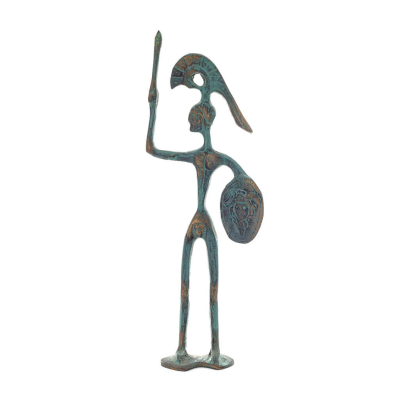 Achilles: The Invulnerable Warrior and King of the Myrmidons 24 cm helkroppsstaty Brons Ornament, antikens Grekland Brons 1 - gr