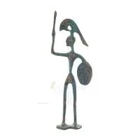 Achilles: The Invulnerable Warrior and King of the Myrmidons 24 cm helkroppsstaty Brons Ornament, antikens Grekland Brons 1 - gr
