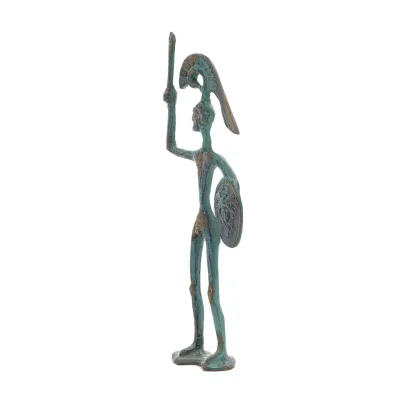 Achilles: The Invulnerable Warrior and King of the Myrmidons 24 cm helkroppsstaty Brons Ornament, antikens Grekland Brons 2 - gr