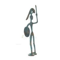 Achilles: The Invulnerable Warrior and King of the Myrmidons 24 cm helkroppsstaty Brons Ornament, antikens Grekland Brons 4 - gr