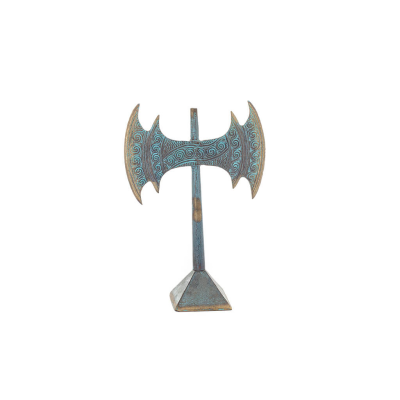 Double Pelekis: The Sanctuary, for ritual sacrifice19x13cm Bronze decoration, Minoan civilization, ancient Greece Bronze 6 - gri