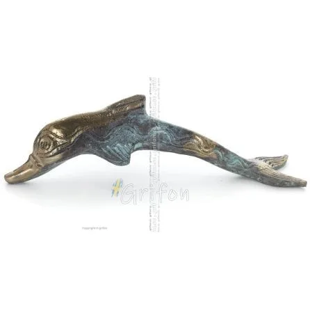 Dolphin: symbol of freedom, joy, strength, harmony 5x18cm Full body statue Bronze decoration Bronze 1 - grifon.se 