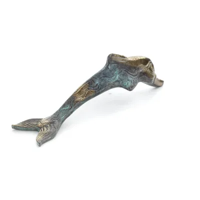 Delfin: symbol för frihet, glädje, styrka, harmoni 5x18cm Helkroppsstaty Bronsdekoration Brons 3 - grifon.se 