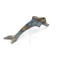 Dolphin: symbol of freedom, joy, strength, harmony 5x18cm Full body statue Bronze decoration Bronze 3 - grifon.se 