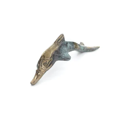 Delfin: symbol för frihet, glädje, styrka, harmoni 5x18cm Helkroppsstaty Bronsdekoration Brons 5 - grifon.se 
