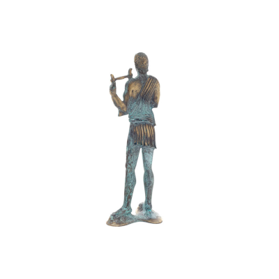 Apollo eller Apollonas, guden fÃ¶r musik, ljus och beskyddare av konsterna, n3 23x8cm helkroppsskulptur, bronsdekoration Brons 3 